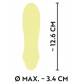 Желтый мини-вибратор Cuties 2.0 - 12,6 см.