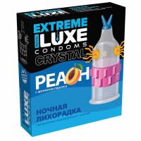 Стимулирующий презерватив "Ночная лихорадка" с ароматом персика - 1 шт.