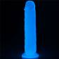 Прозрачный, светящийся в темноте фаллоимитатор Lumino Play Dildo - 21 см.