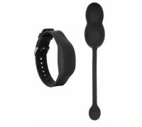 Черные вагинальные виброшарики с браслетом-пультом Wristband Remote Ultra-Soft Kegel System