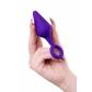 Фиолетовая анальная втулка с ограничительным колечком - 11,5 см.