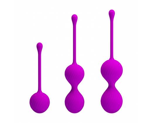 Набор лиловых вагинальных шариков Kegel Ball