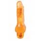 Оранжевый вибратор-реалистик JELLY JOY 7INCH 10 RHYTHMS ORANGE - 17,5 см.
