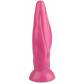 Розовая фигурная анальная втулка - 22,5 см.