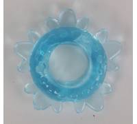 Голубое эрекционное кольцо "Снежинка"