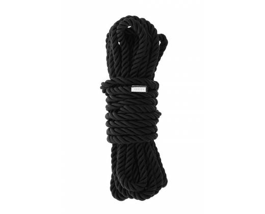 Черная веревка для шибари DELUXE BONDAGE ROPE - 5 м.