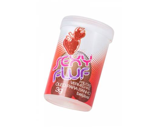 Масло для ванны и массажа INTT SEXY FLUF с ароматом клубники - 2 капсулы (3 гр.)