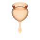 Набор оранжевых менструальных чаш Feel good Menstrual Cup