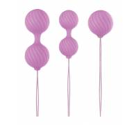 Набор розовых вагинальных шариков Luxe O' Weighted Kegel Balls