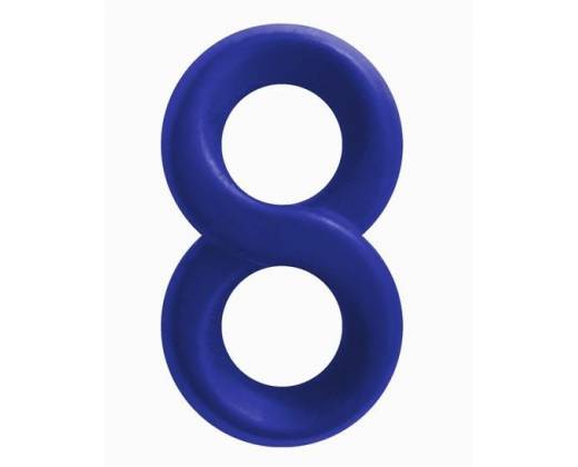 Синее эрекционное кольцо-восьмерка Infinity Ring