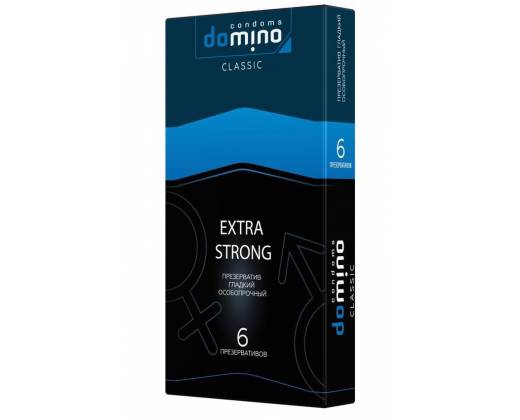 Суперпрочные презервативы DOMINO Extra Strong - 6 шт.