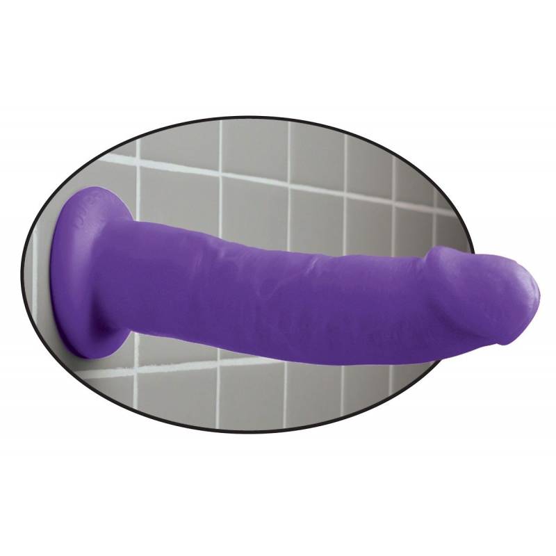 Dillio Purple Vibrating Inflatable Hot Seat Dildos Pepedream