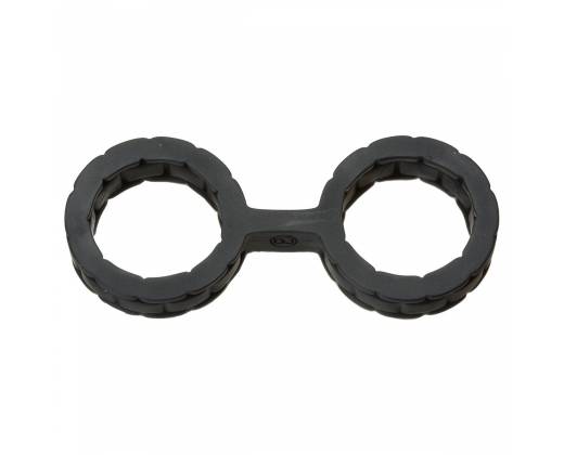 Черные силиконовые наручники Style Bondage Silicone Cuffs Small