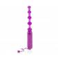 Фиолетовая анальная цепочка Waterproof Vibrating Pleasure Beads