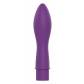 Фиолетовый гладкий мини-вибромассажер - 12,5 см