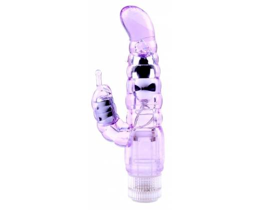 Фиолетовый вибратор-кролик My Dual Pleasure - 21 см.