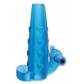 Голубая утолщающая насадка на пенис Deluxe Vibrating Penis Enhancer - 15 см.