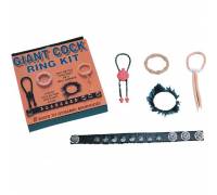 Набор из 5 эрекционных колец и лассо Giant Cock Ring Kit