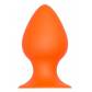 Оранжевая анальная пробка PLUG WITH SUCTION CUP - 11,6 см.