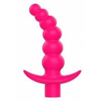 Розовая вибрирующая анальная елочка Sweet Toys - 10,8 см.
