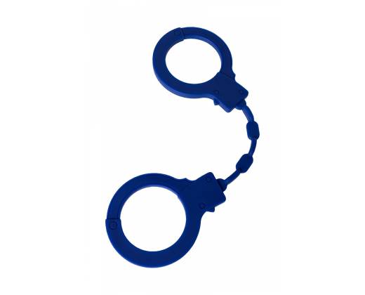 Синие силиконовые наручники "Штучки-дрючки"