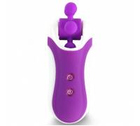 Фиолетовый оросимулятор Clitella со сменными насадками для вращения