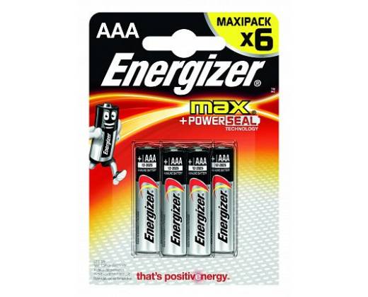 Батарейки Energizer MAX E92/AAA1,5V - 6 шт.