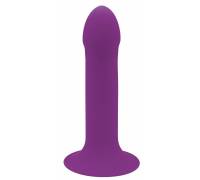 Фиолетовый дилдо на присоске HITSENS 6 - 13,5 см