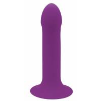 Фиолетовый дилдо на присоске HITSENS 6 - 13,5 см