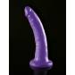 Фиолетовый фалоимитатор 7" Slim Dillio - 19,7 см.