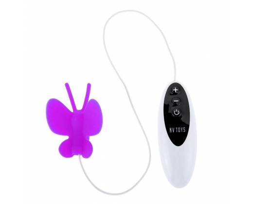 Фиолетовый клиторальный стимулятор Butterfly
