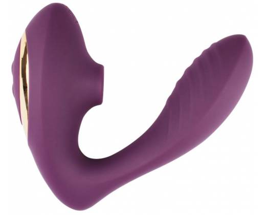 Фиолетовый вибростимулятор Double Orgasm