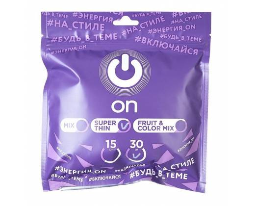 Ультратонкие презервативы ON Super Thin - 30 шт.