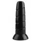 Черная винтообразная анальная втулка - 19,5 см.
