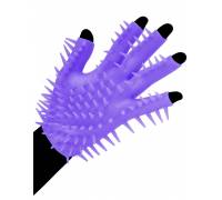 Фиолетовая перчатка для мастурбации Luv Glove