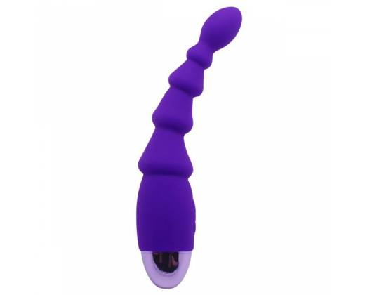 Фиолетовый анальный вибростимулятор Evil Teaser - 19,5 см.