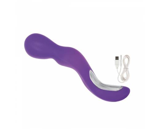 Фиолетовый вибромассажер Lover's Wand - 22,75 см.