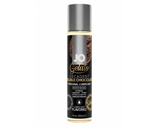Лубрикант с ароматом шоколада JO GELATO DECADENT DOUBLE CHOCOLATE - 30 мл.