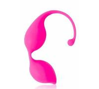 Миндалевидные вагинальные шарики розового цвета с хвостиком