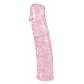 Нежно-розовый гелевый фаллоимитатор Rosy Quartz - 18 см.