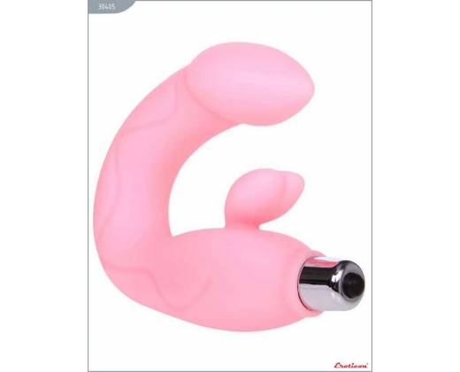 Розовый вибратор Magic Dream для массажа точки G и клитора