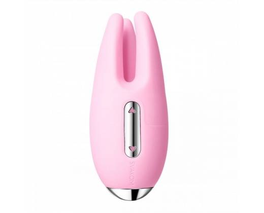 Розовый вибростимулятор клитора Cookie с подвижными "щупальцами"
