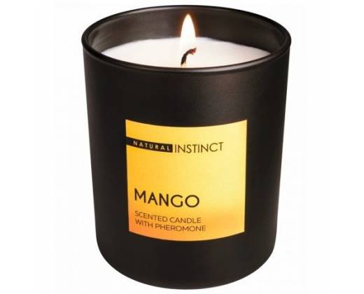 Ароматическая свеча с феромонами Natural Instinct "Манго" - 180 гр.