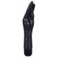 Чёрный вибромассажер-рука для фистинга - 25 см