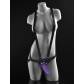 Фиолетовая страпон-система 6" Strap-On Suspender Harness Set - 15,2 см.
