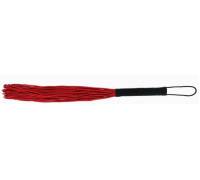 Красная плеть-флогер с черной ручкой