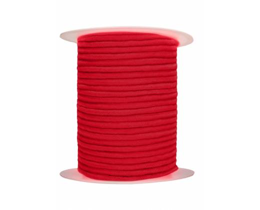 Красная веревка для связывания Bondage Rope - 100 м