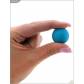 Металлические вагинальные шарики с голубым силиконовым покрытием