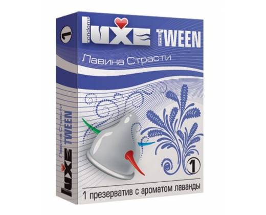Презерватив Luxe Tween "Лавина страсти" с ароматом лаванды - 1 шт.