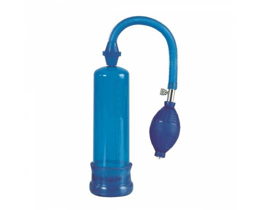 Синяя вакуумная помпа Head Coach Penis Pump